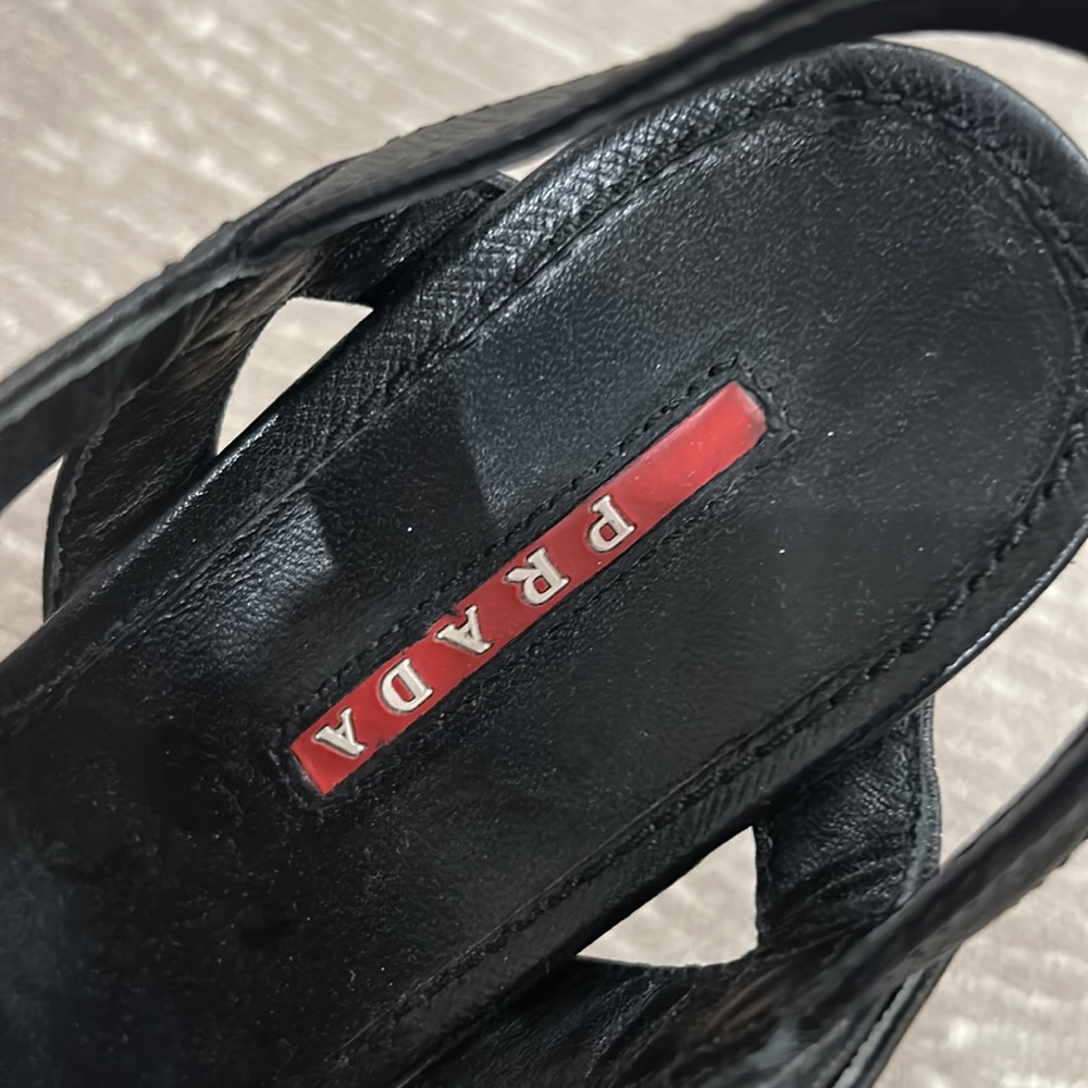 Prada espadrille wedges size 5 EUC - Picture 4 of 5